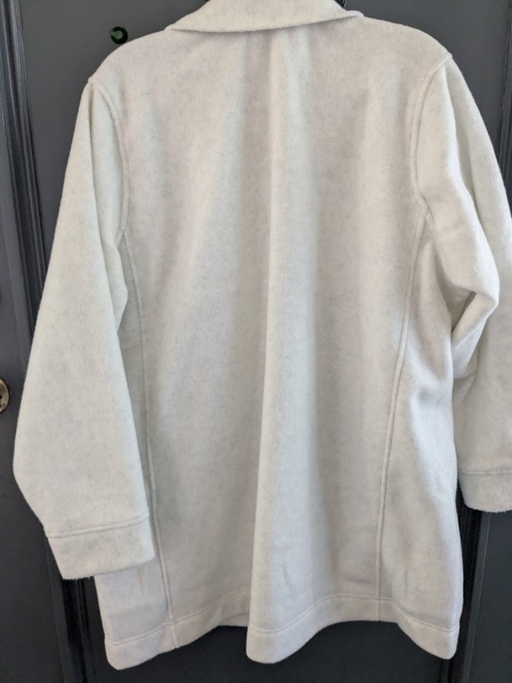 Land's End Women's Plus Size Luxe Fleece Coat, 1x - Picture 2 of 8